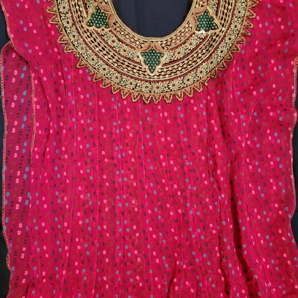 Embellished Semi Stitched Suit - Picture 4 of 8